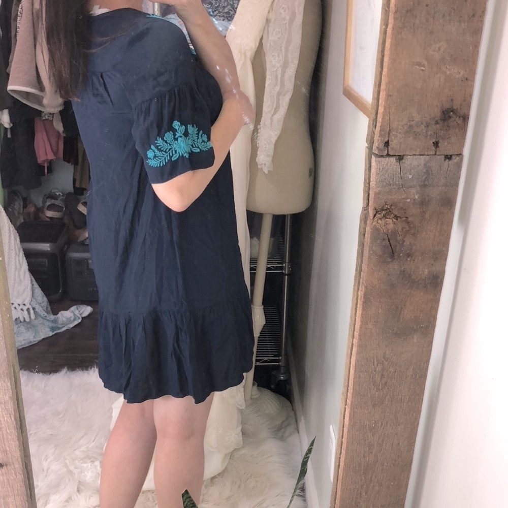 LOFT blue dress size xsmall - Picture 4 of 8